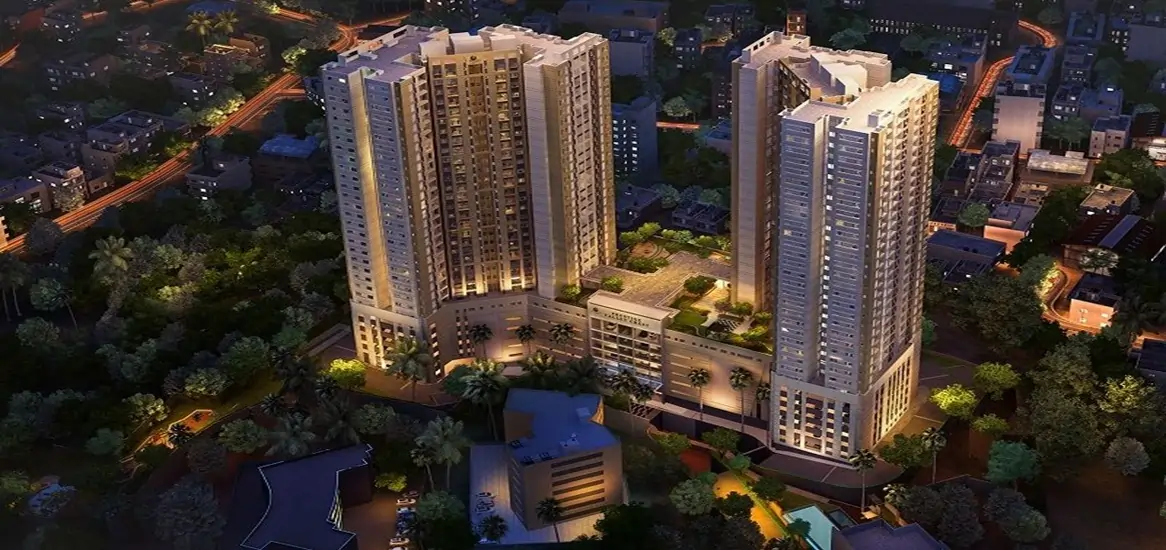 Prestige Garden Breez Night View Prestige Garden Breez Night View - Illuminated Residential Township